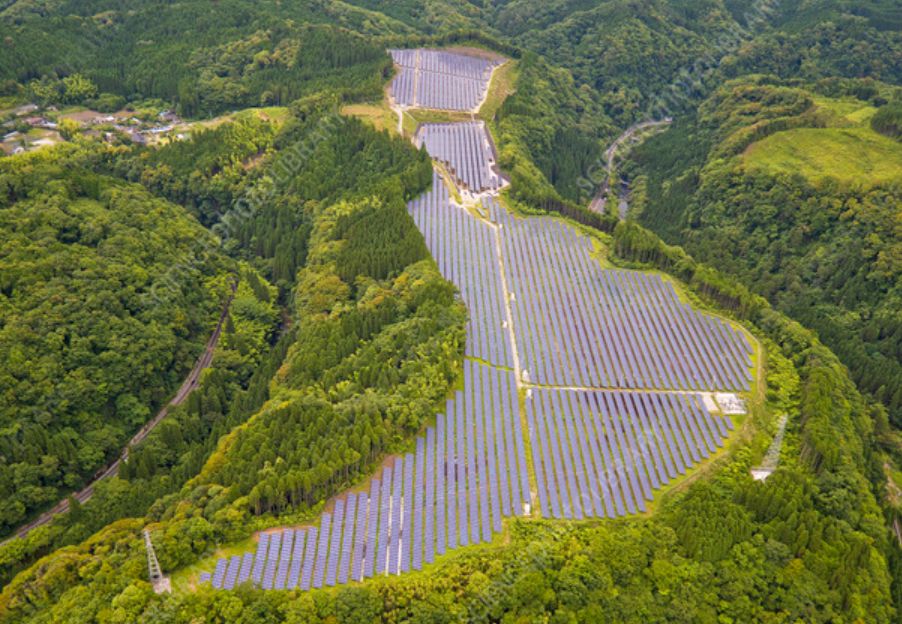 Mega solar development
